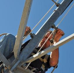 picture of Alan climbing